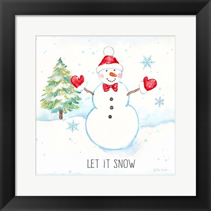 Framed Vintage Holiday Cheer IV Print