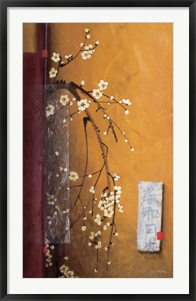 Framed Oriental Blossoms III Print