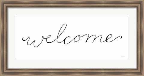 Framed Welcome on White Print