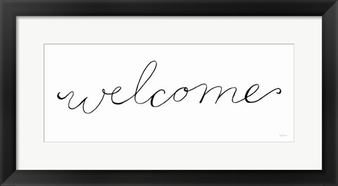 Framed Welcome on White Print