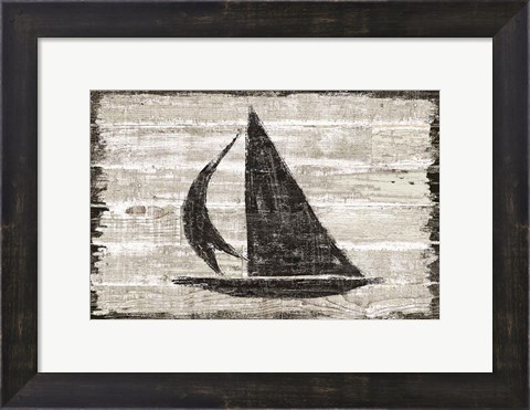 Framed Driftwood Coast II Print