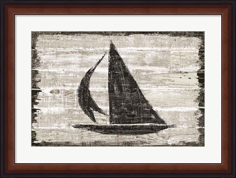 Framed Driftwood Coast II Print