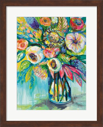 Framed Color Burst Print