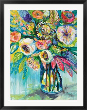 Framed Color Burst Print