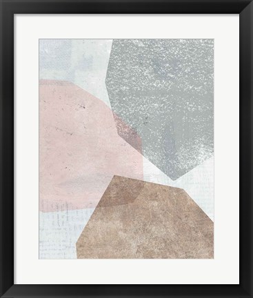 Framed Pensive II Blush Gray Print