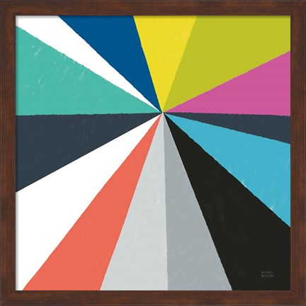 Framed Triangulawesome Color IV Print