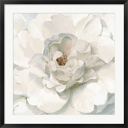 Framed Neutral Peony Print