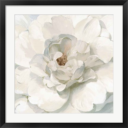 Framed Neutral Peony Print