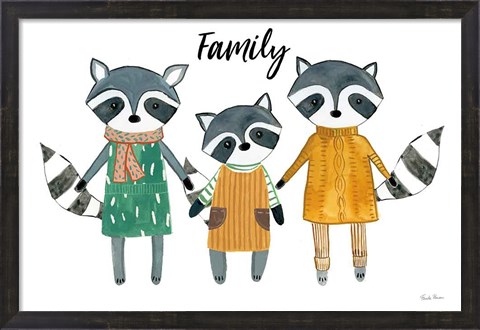 Framed Neighborhood Pals X Family Print