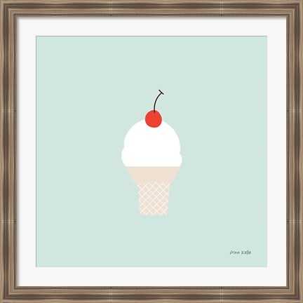 Framed Ice Cream Cone II Print