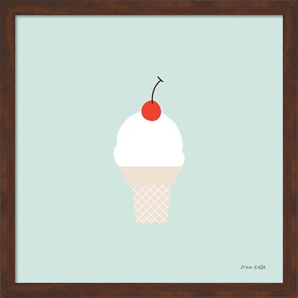 Framed Ice Cream Cone II Print