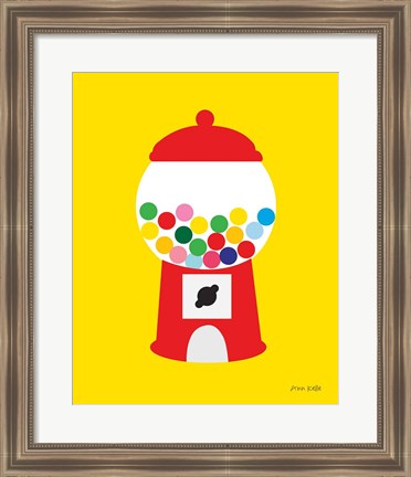 Framed Gumball Machine Print