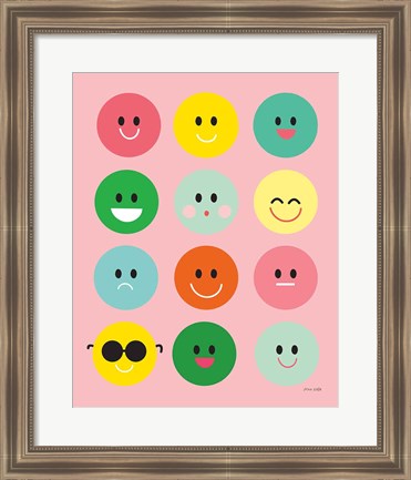 Framed Happy Circles Print