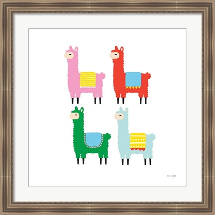 Framed Llamas Print