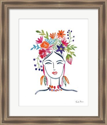 Framed Flower Girl II Print