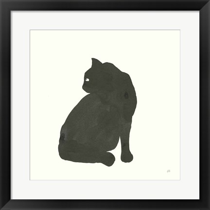 Framed Black Cat IV Print