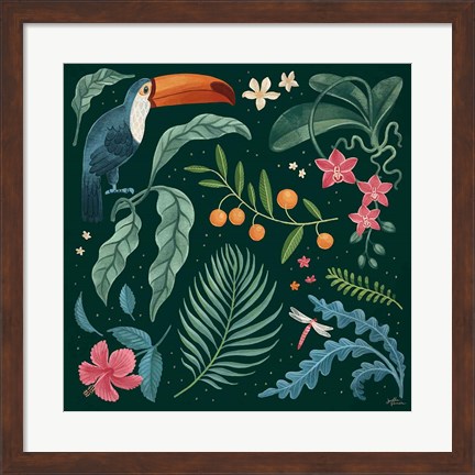 Framed Jungle Love III Print