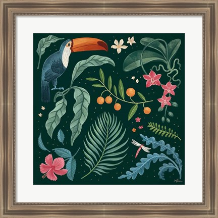 Framed Jungle Love III Print