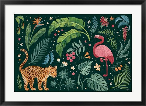 Framed Jungle Love II Print