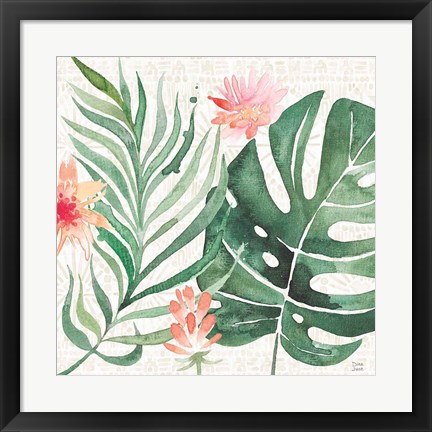 Framed Paradise Petals III Print