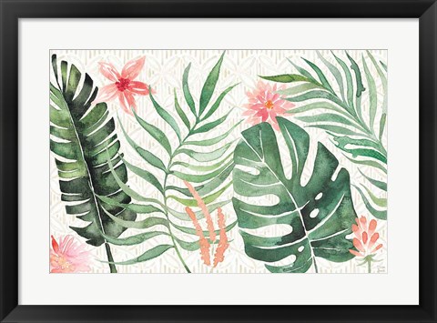 Framed Paradise Petals I Print