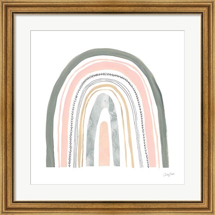 Framed Boho Rainbow II Print