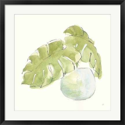 Framed Plant Big Leaf IV Print