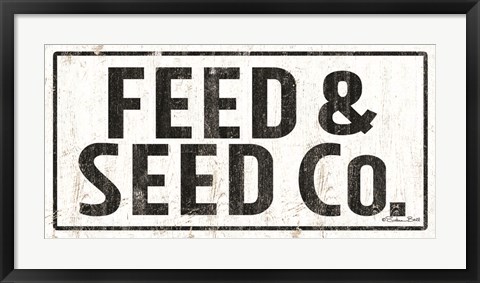 Framed Feed &amp; Seed Co. Print