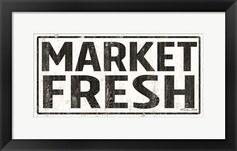 Framed Market Fresh Print