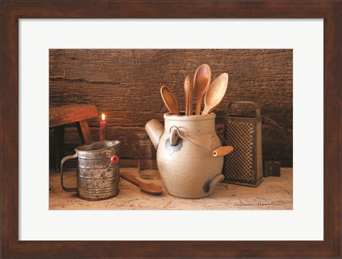 Framed Grandma&#39;s Kitchen Tools Print