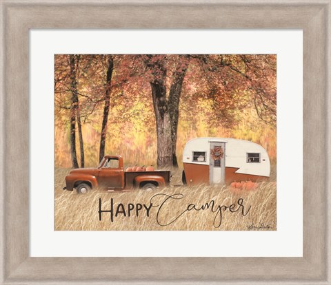 Framed Fall Camping Print