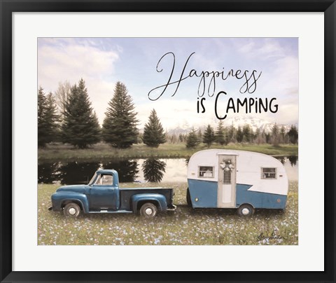 Framed Spring Camping II Print