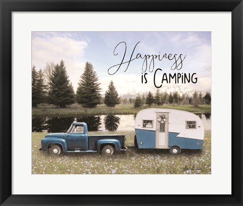 Framed Spring Camping II Print