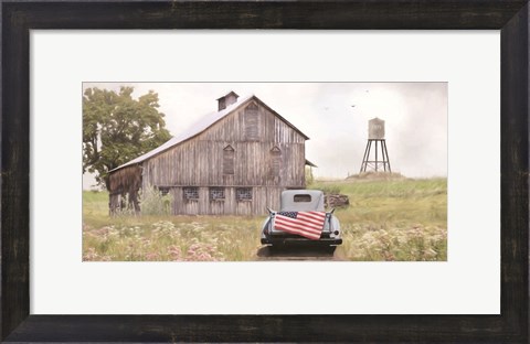 Framed Flag on Tailgate Print