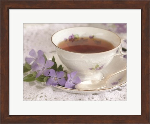 Framed Periwinkle and Tea Print