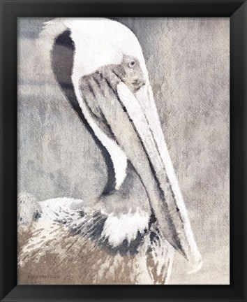 Framed Pelican Print