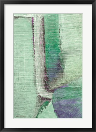 Framed Mint Julip Abstract I Print