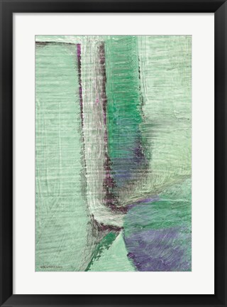 Framed Mint Julip Abstract I Print