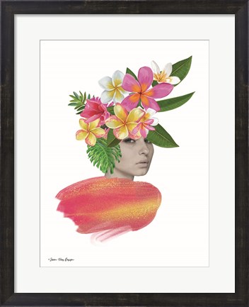 Framed Tropical Girl Print