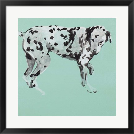 Framed Pop Modern Dog I Print