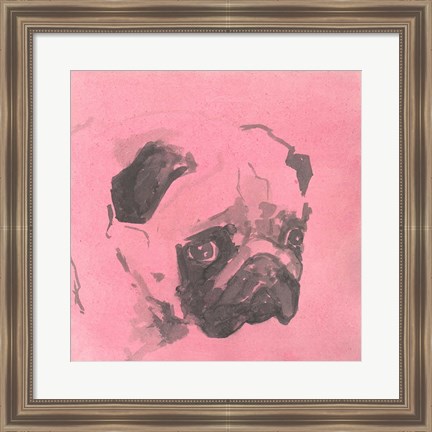 Framed Pop Modern Dog IV Print