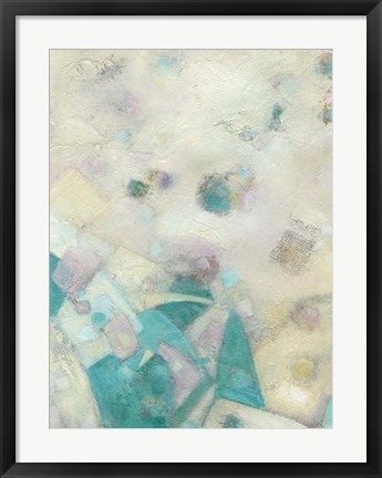 Framed Turquoise Celebration I Print