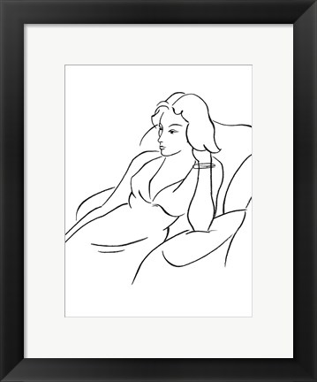 Framed Elegant Portrait I Print