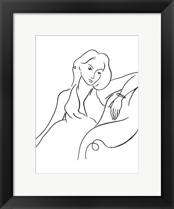 Framed Elegant Portrait II Print