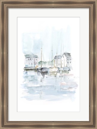 Framed New England Port II Print