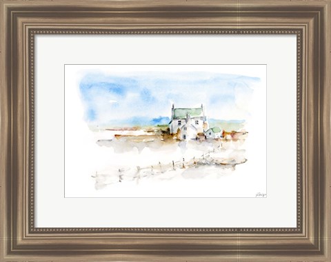 Framed Prairie Farmhouse II Print