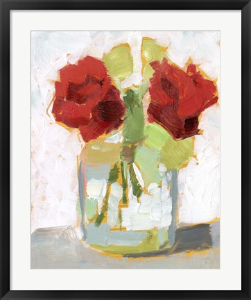 Framed Cut Roses II Print