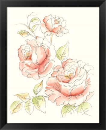 Framed Watercolor Floral Variety IV Print