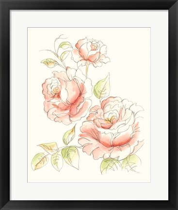 Framed Watercolor Floral Variety IV Print