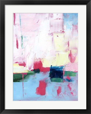 Framed Magenta Horizon I Print